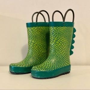 Cat & Jack Dragon Rain Boots Toddler Size 5